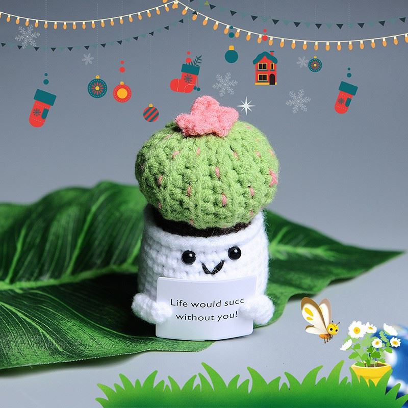 Crochet Potted Cactus Ornament factory